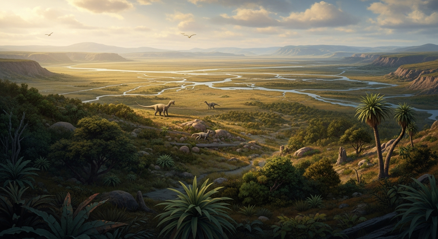Candeleros Formation prehistoric landscape